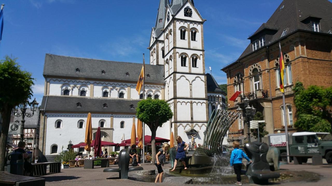 Penthouse Im Historischen Fachwerkhaus Mit Grosser Dachterrasse An Zentralster Lage Boppard Esterno foto