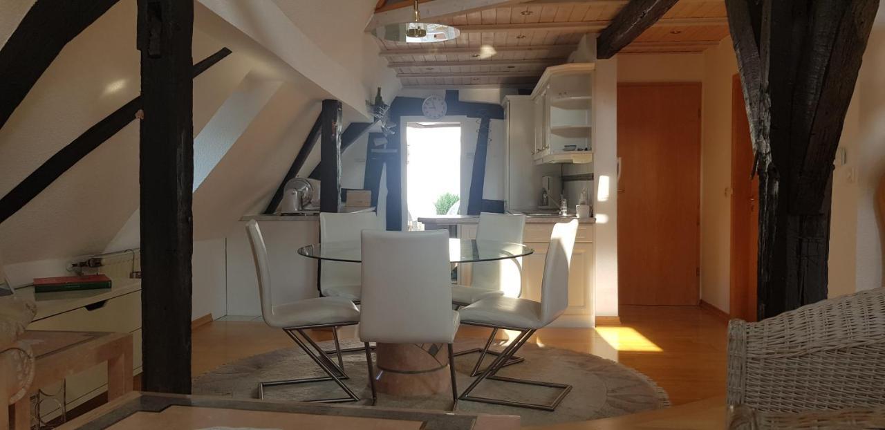 Penthouse Im Historischen Fachwerkhaus Mit Grosser Dachterrasse An Zentralster Lage Boppard Esterno foto