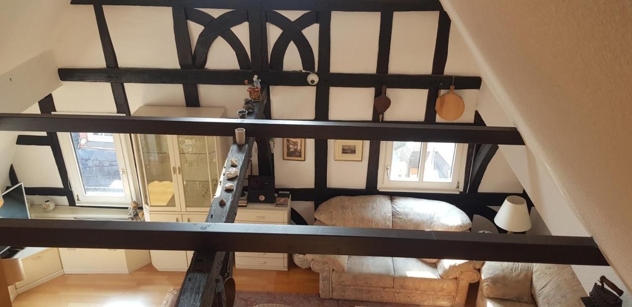 Penthouse Im Historischen Fachwerkhaus Mit Grosser Dachterrasse An Zentralster Lage Boppard Esterno foto